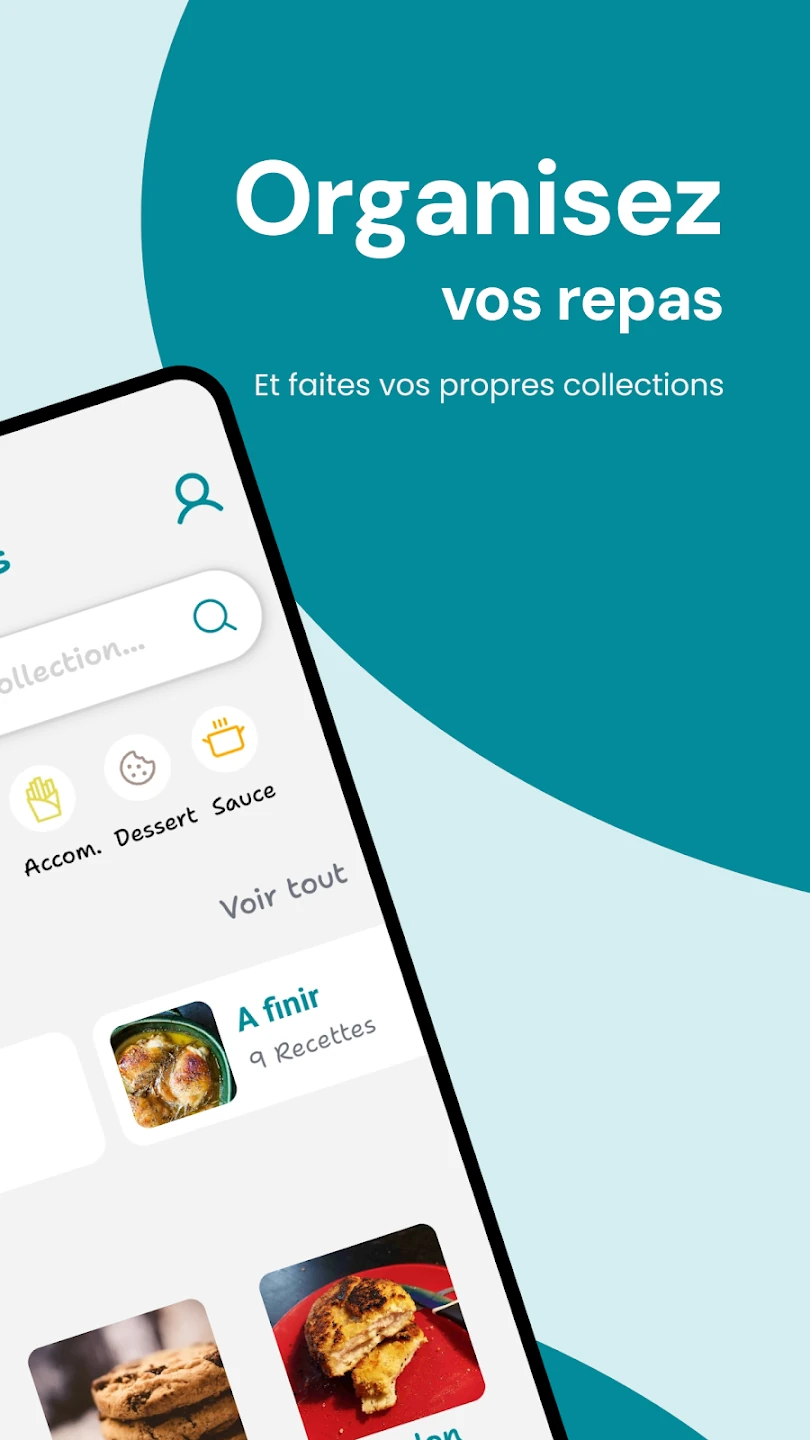 Organisez vos repas et créez vos collections